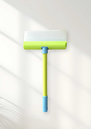 Raclette-vitre-silicone-petit-20cm-acquawiper-verte