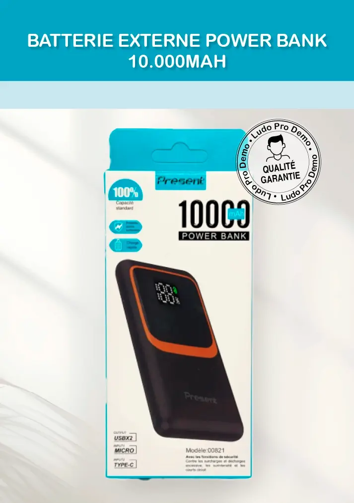 batterie-externe-Power-Bank-Noire-10000mAh
