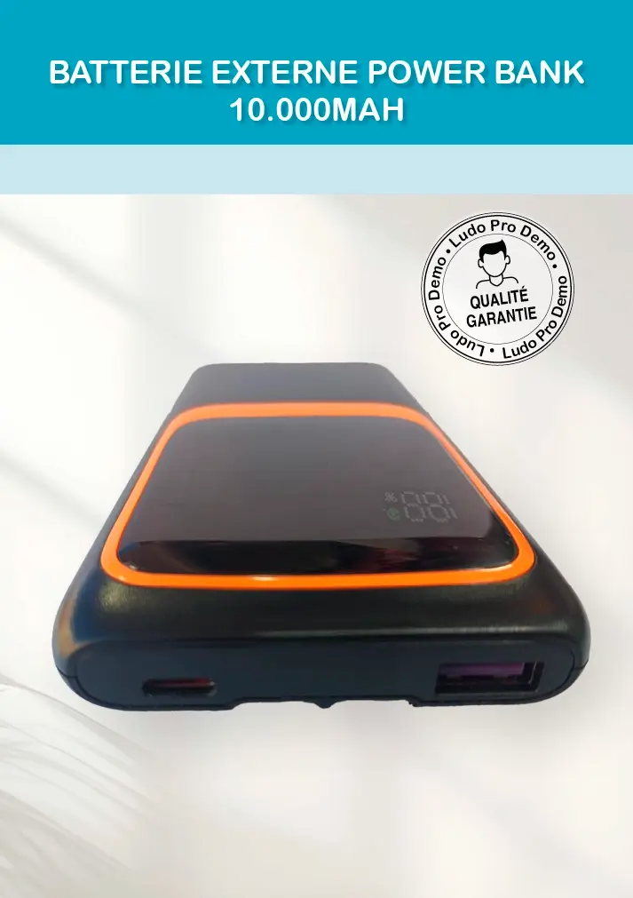 batterie-externe-Power-Bank-Noire-10000mAh